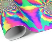 Cadeau Papier d'emballage PSYCHÉDÉLIQUE (Coin rond)
