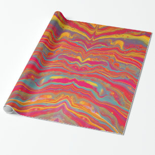 Cadeau Papier d'emballage psychédélique