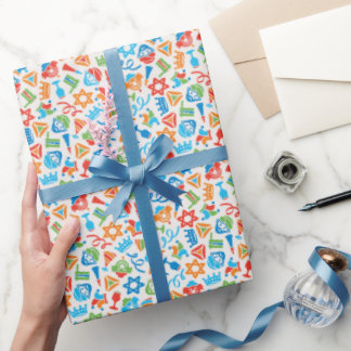 Cadeau Papier d'emballage Purim Holiday