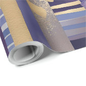 Cadeau papier d'emballage quadrillé patchwork (Coin rond)