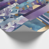 Cadeau papier d'emballage quadrillé patchwork (Coin)