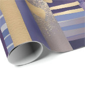 Cadeau papier d'emballage quadrillé patchwork (Coin rond)