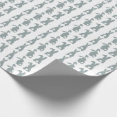 Cadeau Papier d'emballage - Queue blanche duveteuse (Coin)