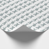 Cadeau Papier d'emballage - Queue de liquide blanc (Coin)