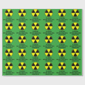 Cadeau Papier d'emballage radioactif (Plat)
