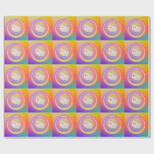 Cadeau Papier d'emballage Rainbow Sheep (Plat)