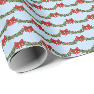 Cadeau Papier d'emballage Rameaux de houx