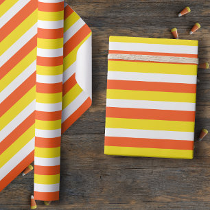 Cadeau Papier d'emballage rayé aux couleurs des bonbons e