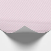Cadeau Papier d'emballage rayé rose (Coin)