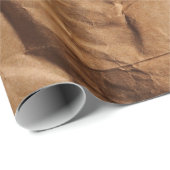 Cadeau Papier d'emballage Recyclé. Texture. (Coin rond)