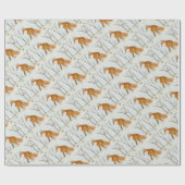 Cadeau Papier d'emballage Red Fox (Plat)