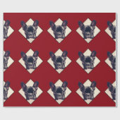 Cadeau Papier d'emballage Red French Bulldog (Plat)