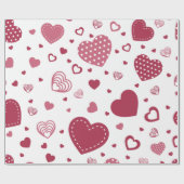 Cadeau Papier d'emballage Red Heart (Plat)