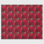 Cadeau Papier d'emballage Red Roses (Plat)