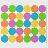 Cadeau papier d'emballage rétro sixties (Plat)