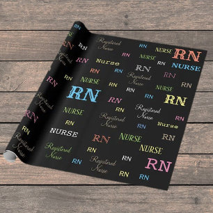 Cadeau Papier d'emballage RN (INFIRMIÈRE ENREGISTRÉE)