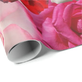 Cadeau papier d'emballage rose (Coin rond)