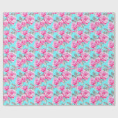 Cadeau papier d'emballage rose (Plat)