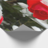 Cadeau Papier d'emballage Rose d'hiver  (Coin)
