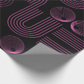 Cadeau Papier d'emballage rose et noir (Coin)