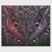 Cadeau Papier d'emballage Rose Gothique (Plat)