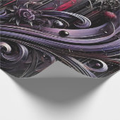 Cadeau Papier d'emballage Rose Gothique (Coin)
