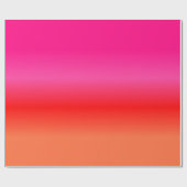 Cadeau Papier d'emballage rose, rouge et orange (Plat)