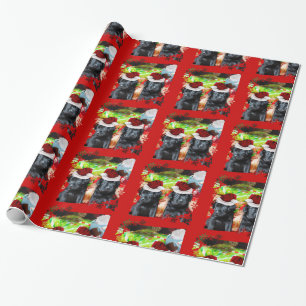 Cadeau Papier d'emballage rouge de chiots de Labrador de