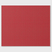 Cadeau Papier d'emballage rouge de motif de fleurs (Plat)