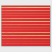 Cadeau Papier d'emballage rouge et doré (Plat)