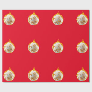 Cadeau Papier d'emballage rouge pour ornement de tenue et