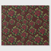 Cadeau papier d'emballage rouge rose (Plat)