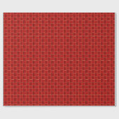 Cadeau Papier d'emballage rouge simple (Plat)