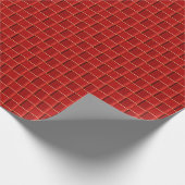 Cadeau Papier d'emballage rouge simple (Coin)