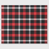 Cadeau Papier d'emballage rouge Twill Plaid (Plat)