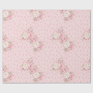 Cadeau Papier d'emballage Ruban Rose Sensibilisation au C