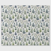 Cadeau Papier d'emballage rustique de sapin de Noël (Plat)