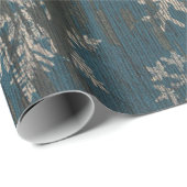 Cadeau papier d'emballage rustique de vacances de Noël de (Coin rond)