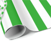 Cadeau Papier d'emballage Saint-Patrick Trèfle (Coin rond)