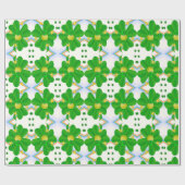Cadeau Papier d'emballage Saint-Patrick Trèfle (Plat)