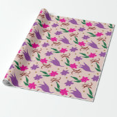Cadeau Papier d'emballage Saison Jacaranda (Déroulé)