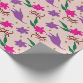 Cadeau Papier d'emballage Saison Jacaranda (Coin)