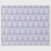 Cadeau Papier d'emballage sans couture pour robes de mari (Plat)