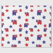 Cadeau Papier d'emballage sans couture républicain (Plat)