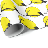 Cadeau Papier d'emballage - Silhouette de colibri (Coin rond)