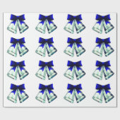 Cadeau Papier d'emballage Silver Bells (Plat)