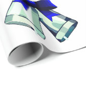 Cadeau Papier d'emballage Silver Bells (Coin rond)