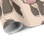 Cadeau Papier d'emballage singe (Coin rond)
