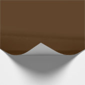 Cadeau Papier d'emballage solide de brun foncé (Coin)