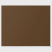 Cadeau Papier d'emballage solide de brun foncé (Plat)